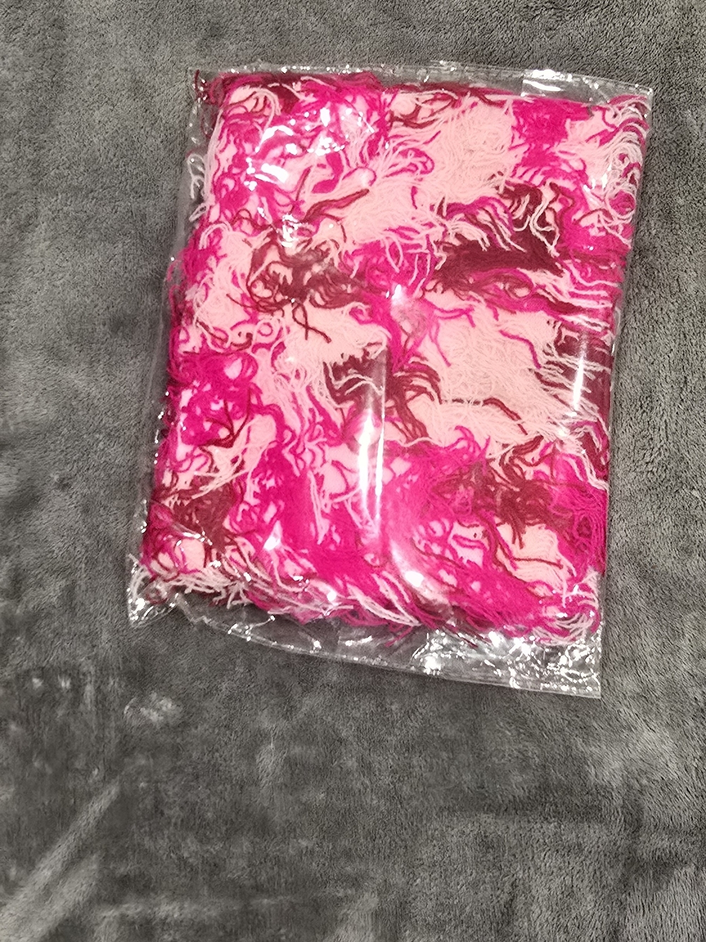 Pink & Fuchsia Shaggy Ski Mask
